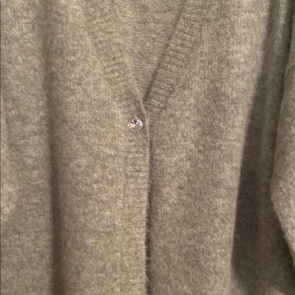 Lane Bryant Gray Cardigan with Balloon Sleeves and V-Neck 22/24 - Picture 4 of 8